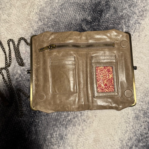 Vintage HOBO International Lauren In Natural Clutch Wallet 100% Genuine Leather - Picture 13 of 16